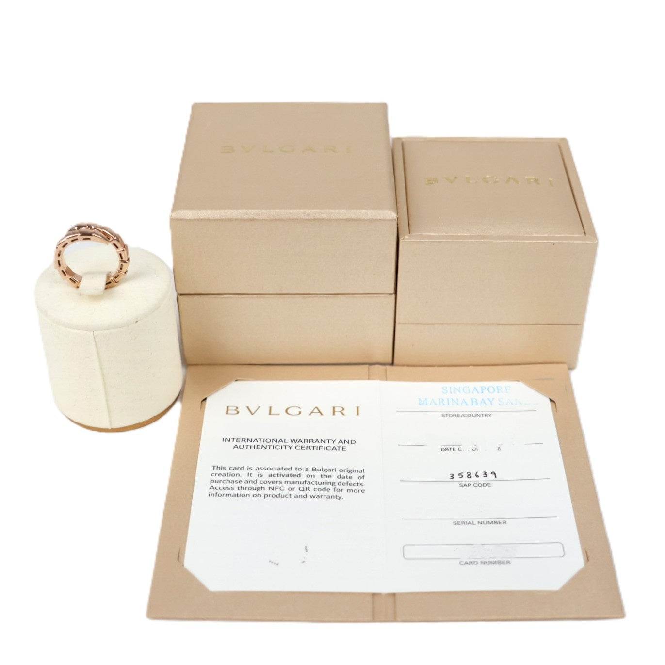BVLGARI 358639 Serpenti Viper #M Ring