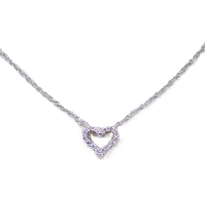 TIFFANY & Co. Diamond Heart Extra Mini Necklace