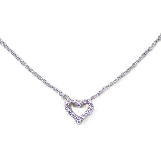 TIFFANY & Co. Diamond Heart Extra Mini Necklace