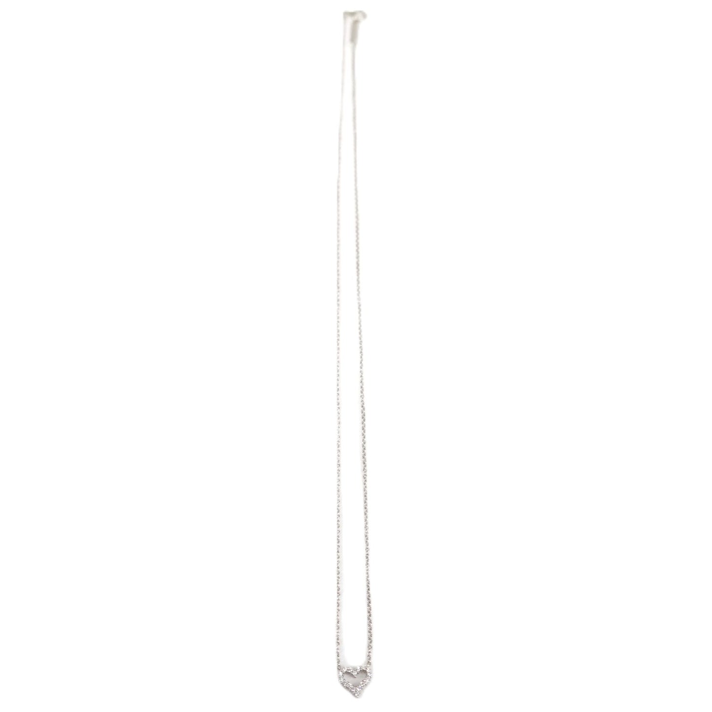 TIFFANY & Co. Diamond Heart Extra Mini Necklace