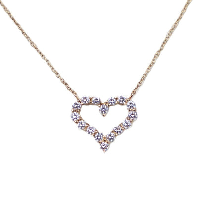 TIFFANY & Co. Diamond Heart Small Necklace