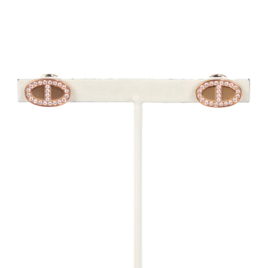 HERMES H122504B Chaine d'Ancre Contour Earrings