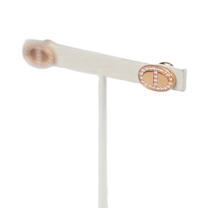 HERMES H122504B Chaine d'Ancre Contour Earrings