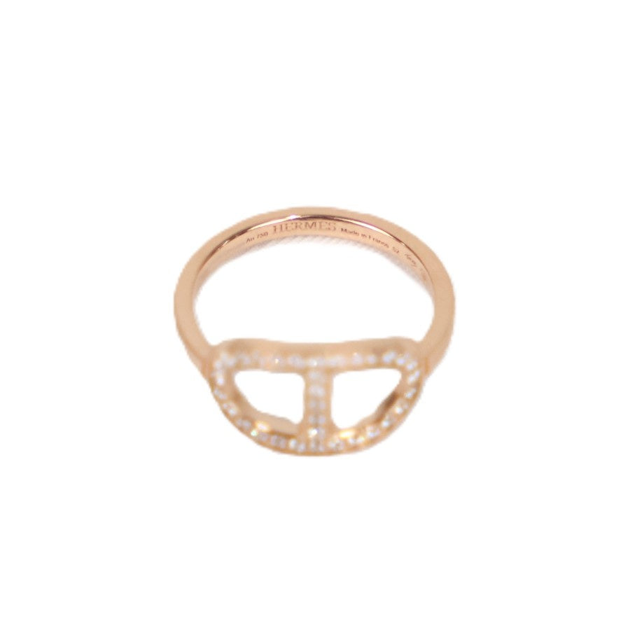 HERMES H122605B Chaine d'Ancre Contour Medium Model #52 Ring