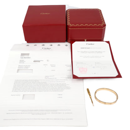 Cartier B6081815 Love Single-Screw Closure Classic Model #15 Bracelet