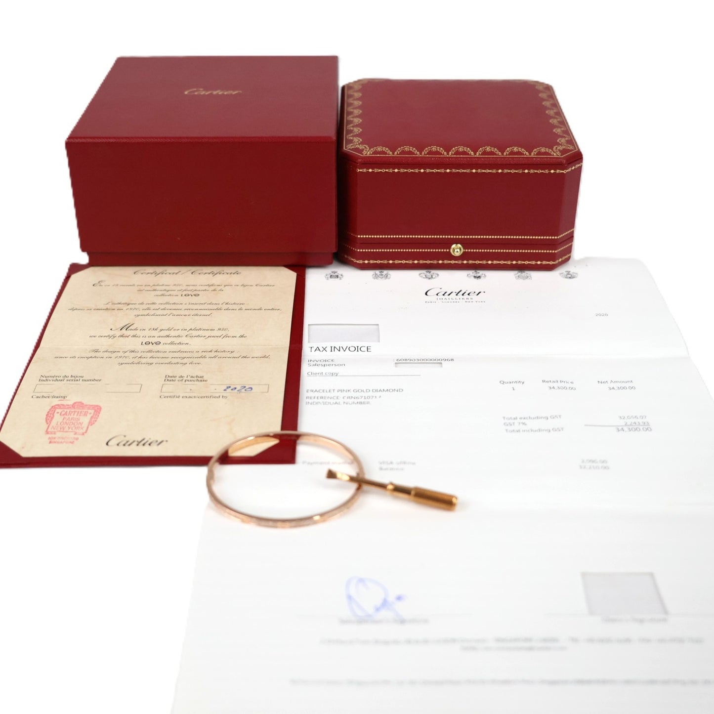 Cartier N6710717 Love Small Model #17 Bracelet