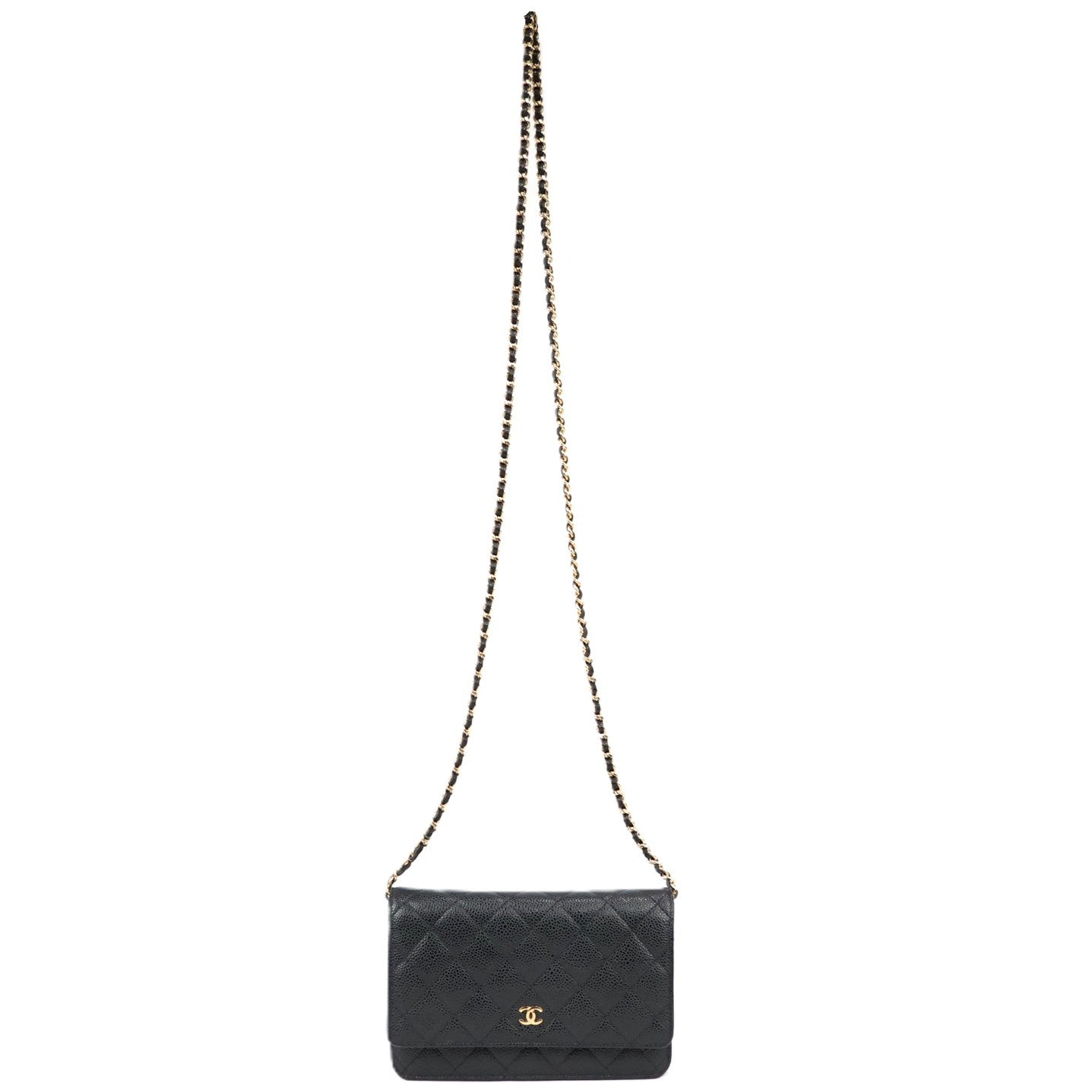 CHANEL 33814 CLASSIC FLAP WALLET ON CHAIN