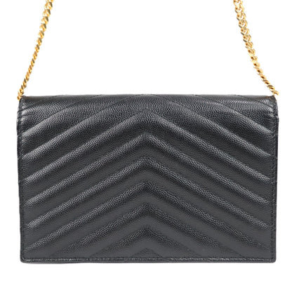 SAINT LAURENT 742920 BOW01 ENVELOPE WALLET ON CHAIN