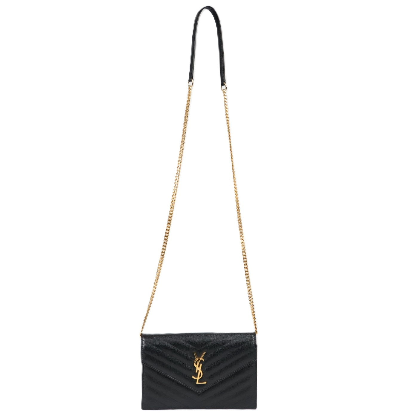 SAINT LAURENT 742920 BOW01 ENVELOPE WALLET ON CHAIN