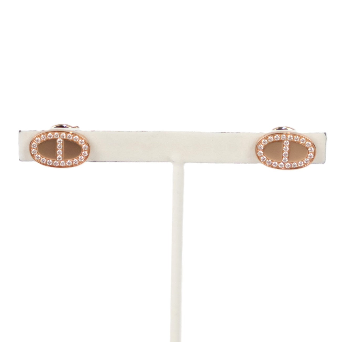 HERMES H122504B Chaine d'Ancre Contour Earrings