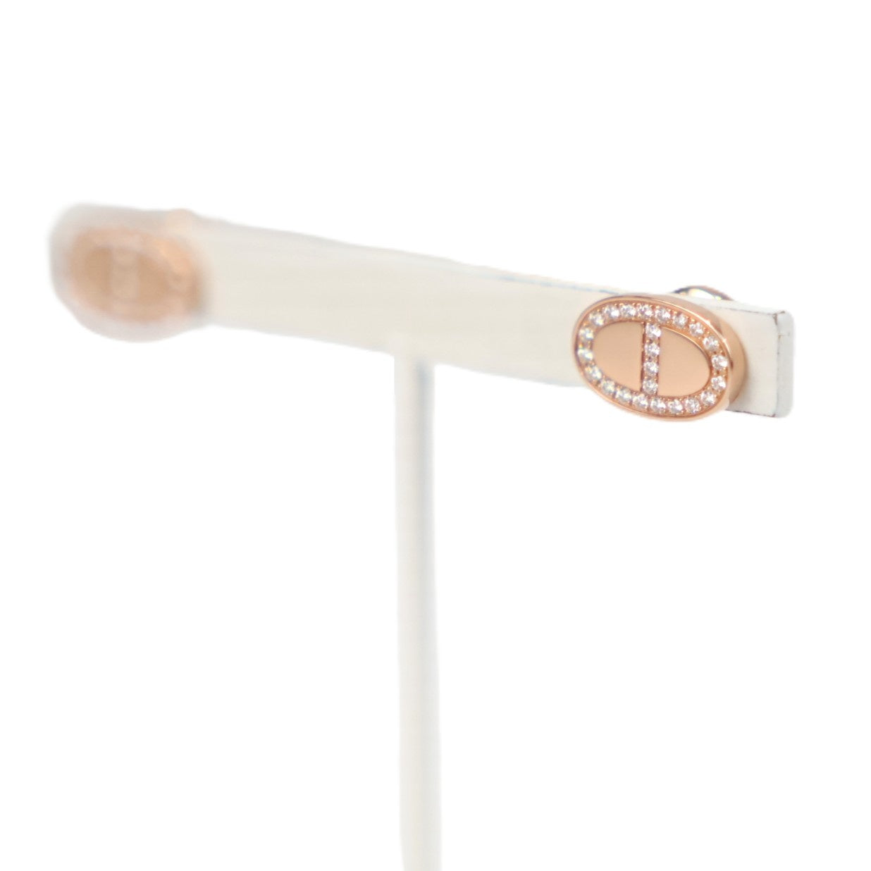 HERMES H122504B Chaine d'Ancre Contour Earrings