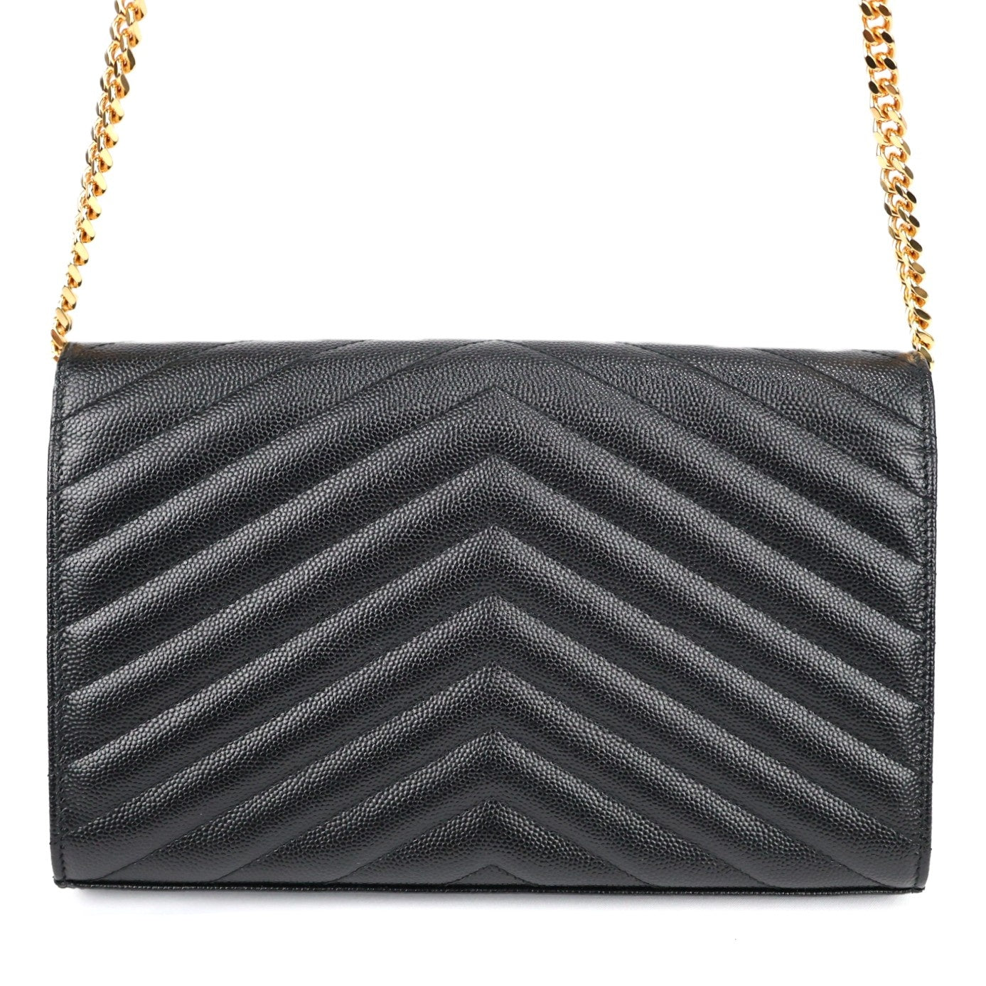 SAINT LAURENT 377828 BOW01 CASSANDRE WALLET ON CHAIN