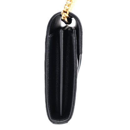 SAINT LAURENT 377828 BOW01 CASSANDRE WALLET ON CHAIN
