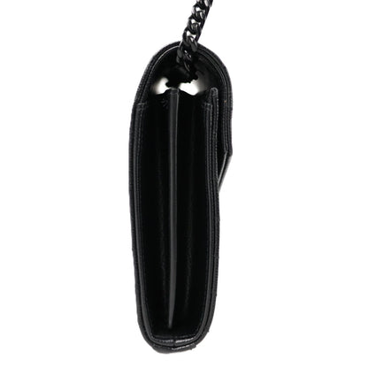 SAINT LAURENT 377828 BOW08 CASSANDRE WALLET ON CHAIN