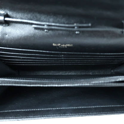 SAINT LAURENT 377828 BOW08 CASSANDRE WALLET ON CHAIN