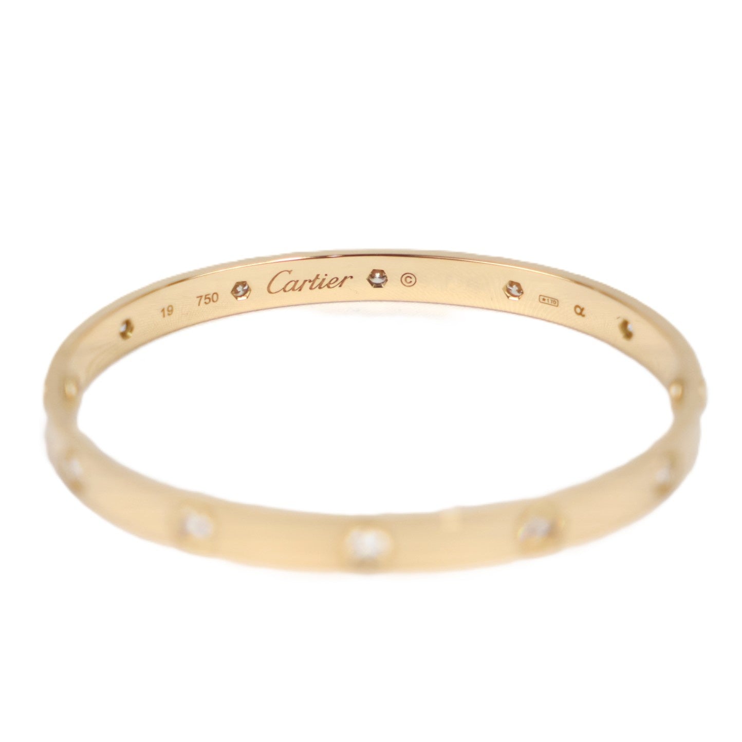 Cartier Love Bracelet Classic Model 10-Daiamonds #19 Bracelet