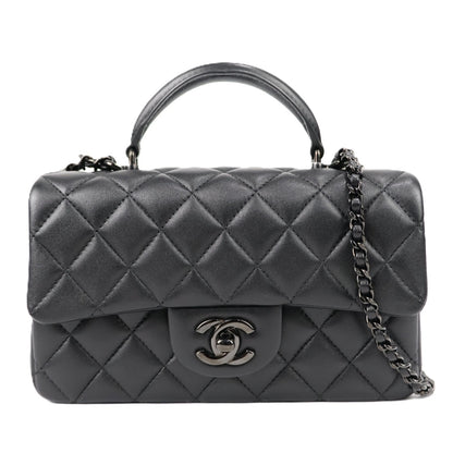CHANEL AS2431 TOP HANDLE FLAP HANDBAG