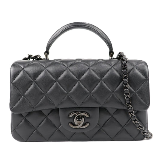 CHANEL AS2431 TOP HANDLE FLAP HANDBAG