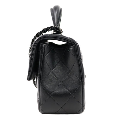 CHANEL AS2431 TOP HANDLE FLAP HANDBAG