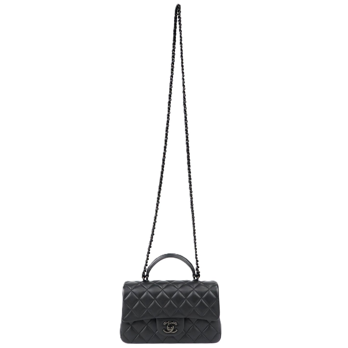 CHANEL AS2431 TOP HANDLE FLAP HANDBAG