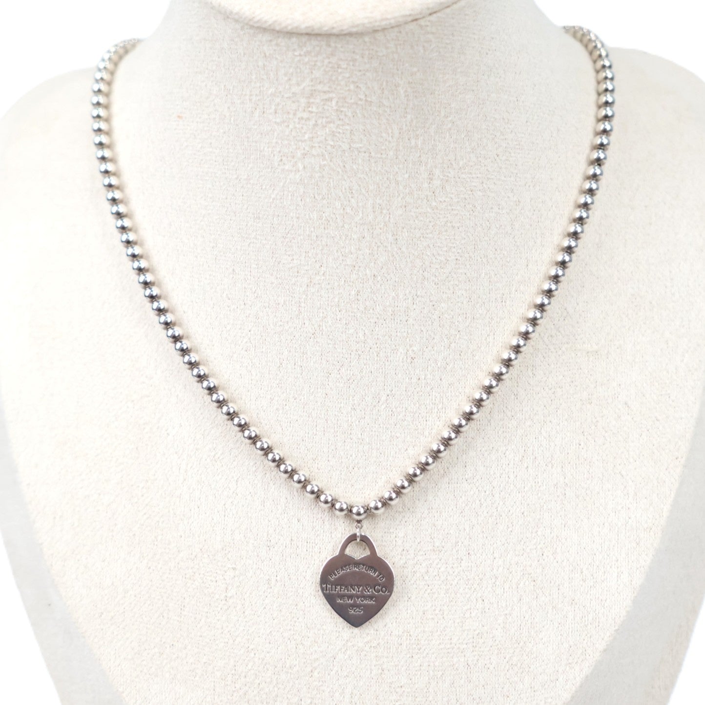 TIFFANY & Co. 60130905 Return to Tiffany Heart Tag Bead Necklace