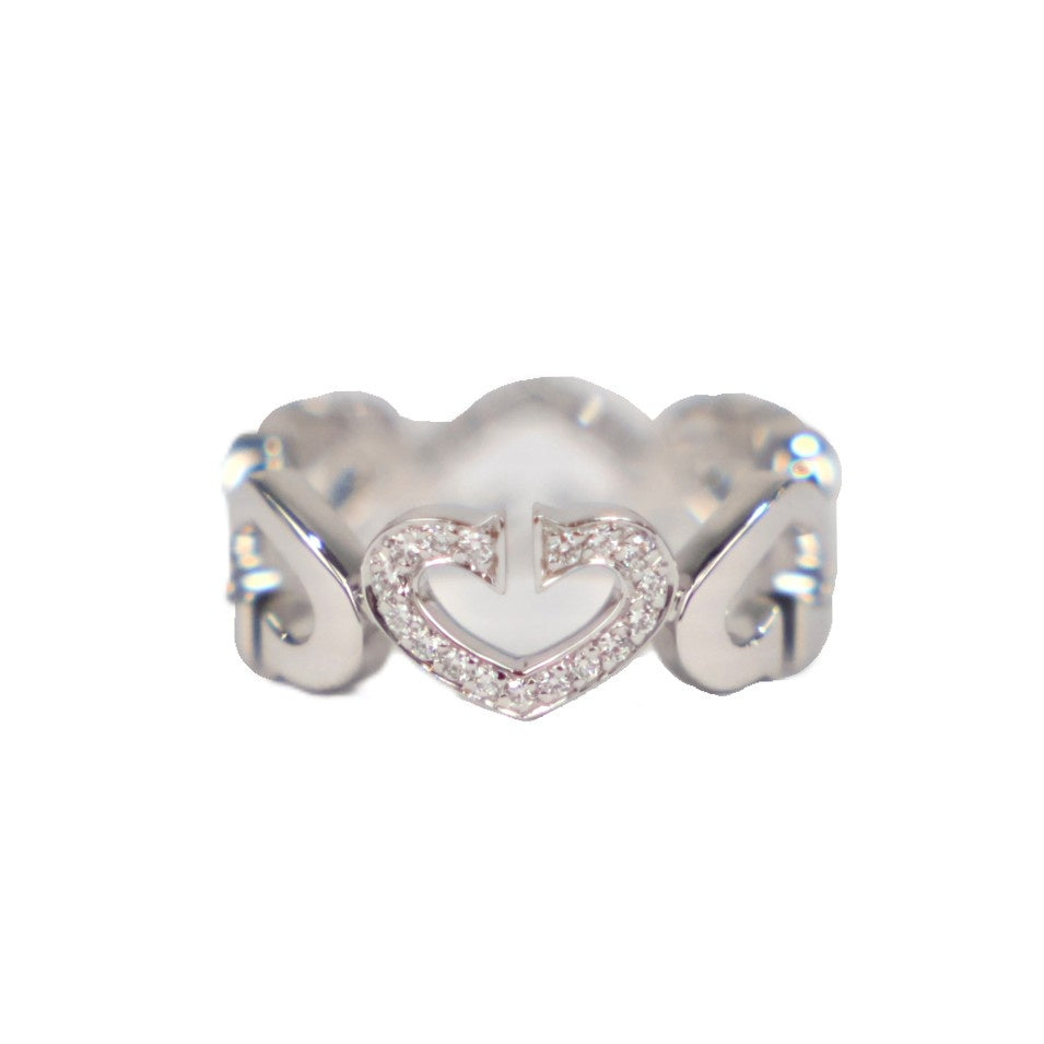 Cartier B4041553 C Heart #53 Ring