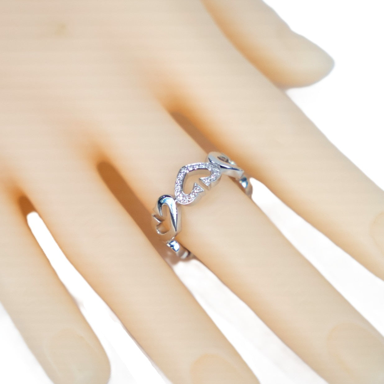 Cartier B4041553 C Heart #53 Ring