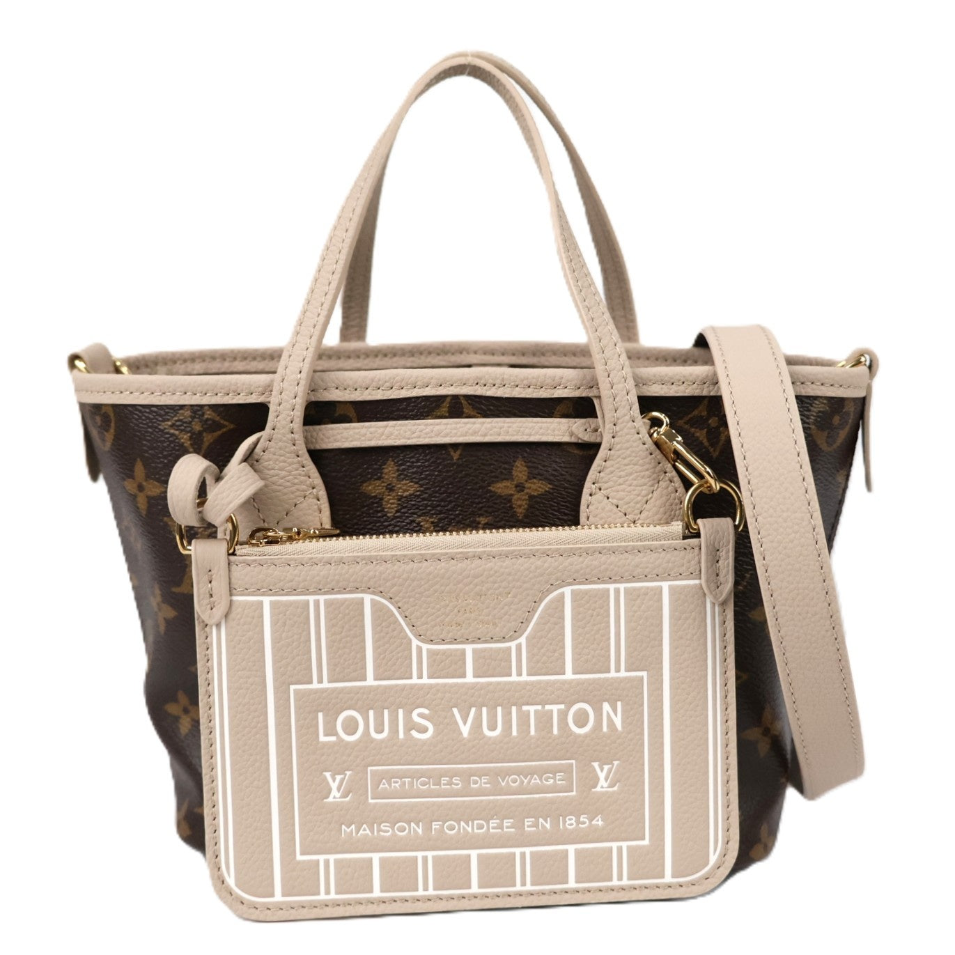 LOUIS VUITTON M25657 NEVERFULL INSIDE OUT BB TOTE BAG