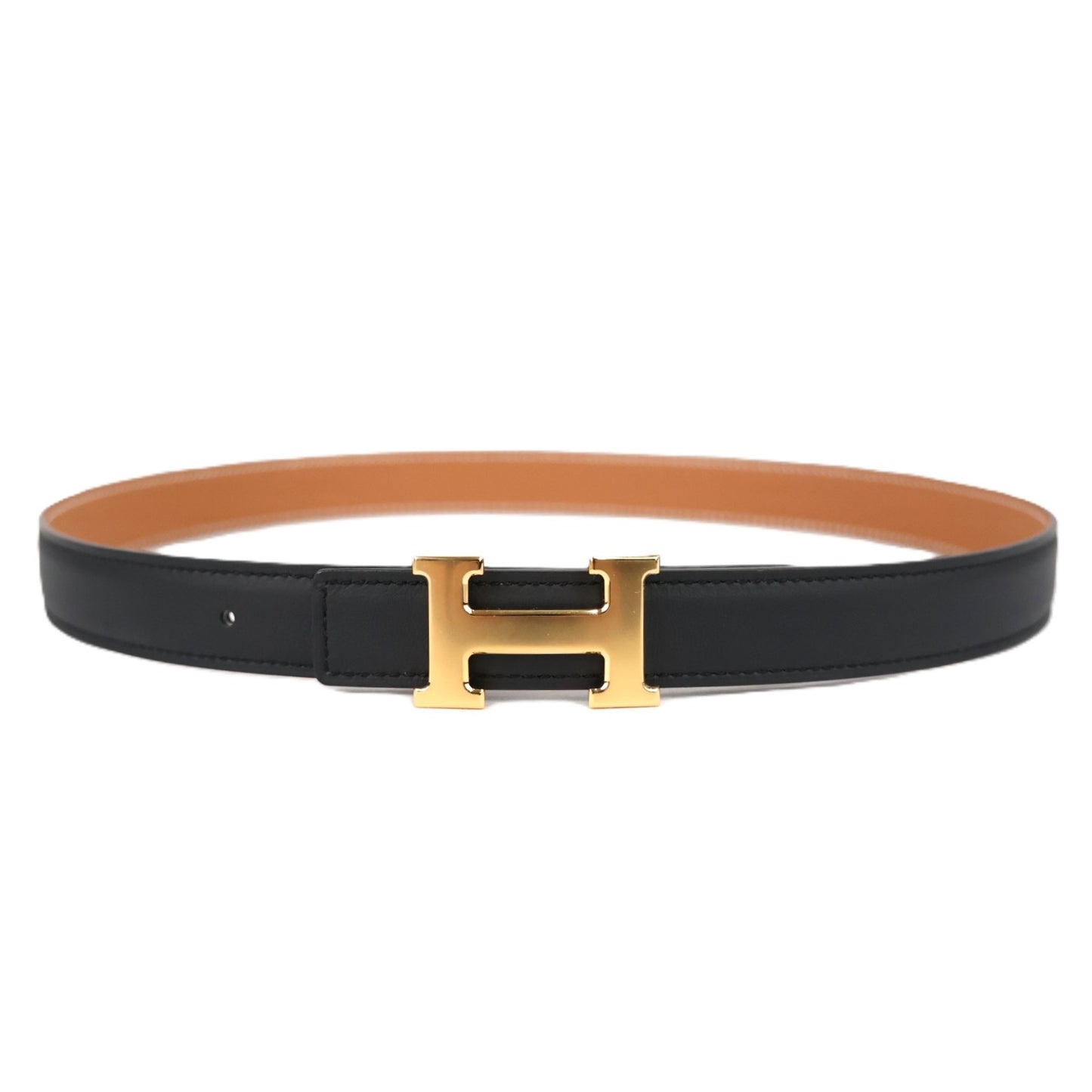 HERMES 079645CK+052150CA MINI H BUCKLE 24MM 75 BELT