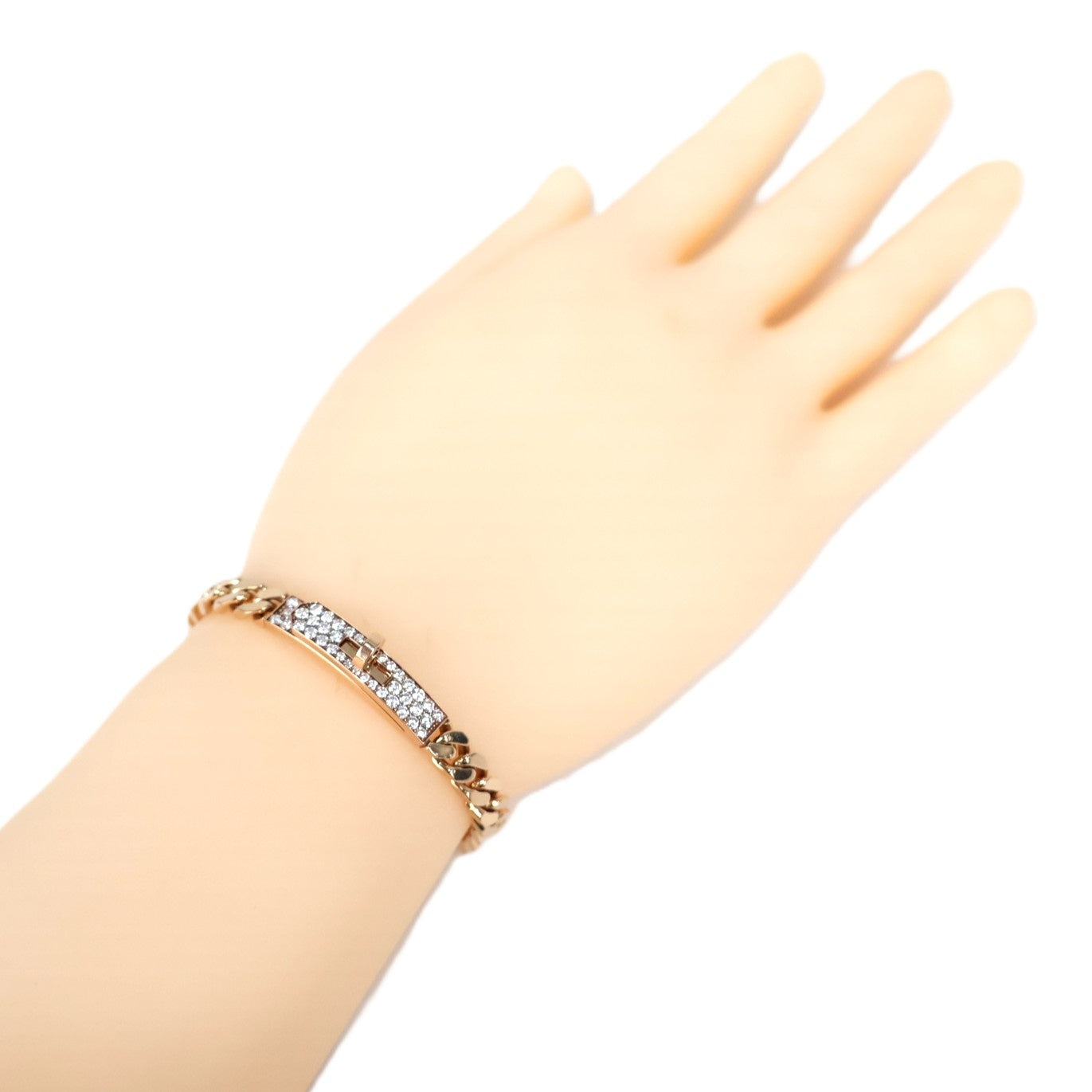 HERMES H120434B Kelly Gourmette Very Small Model #SH Bracelet