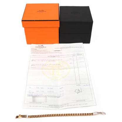 HERMES H120434B Kelly Gourmette Very Small Model #SH Bracelet