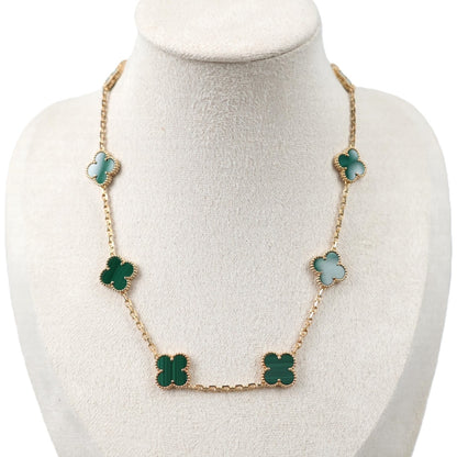 Van Cleef & Arpels VCARO3QJ00 Vintage Alhambra 10-Motifs Necklace