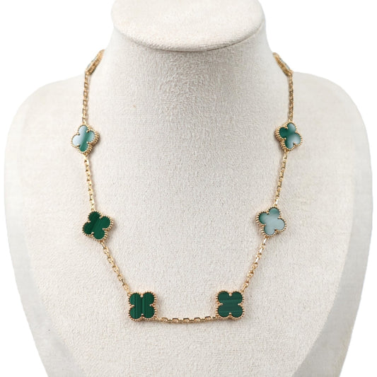 Van Cleef & Arpels VCARO3QJ00 Vintage Alhambra 10-Motifs Necklace