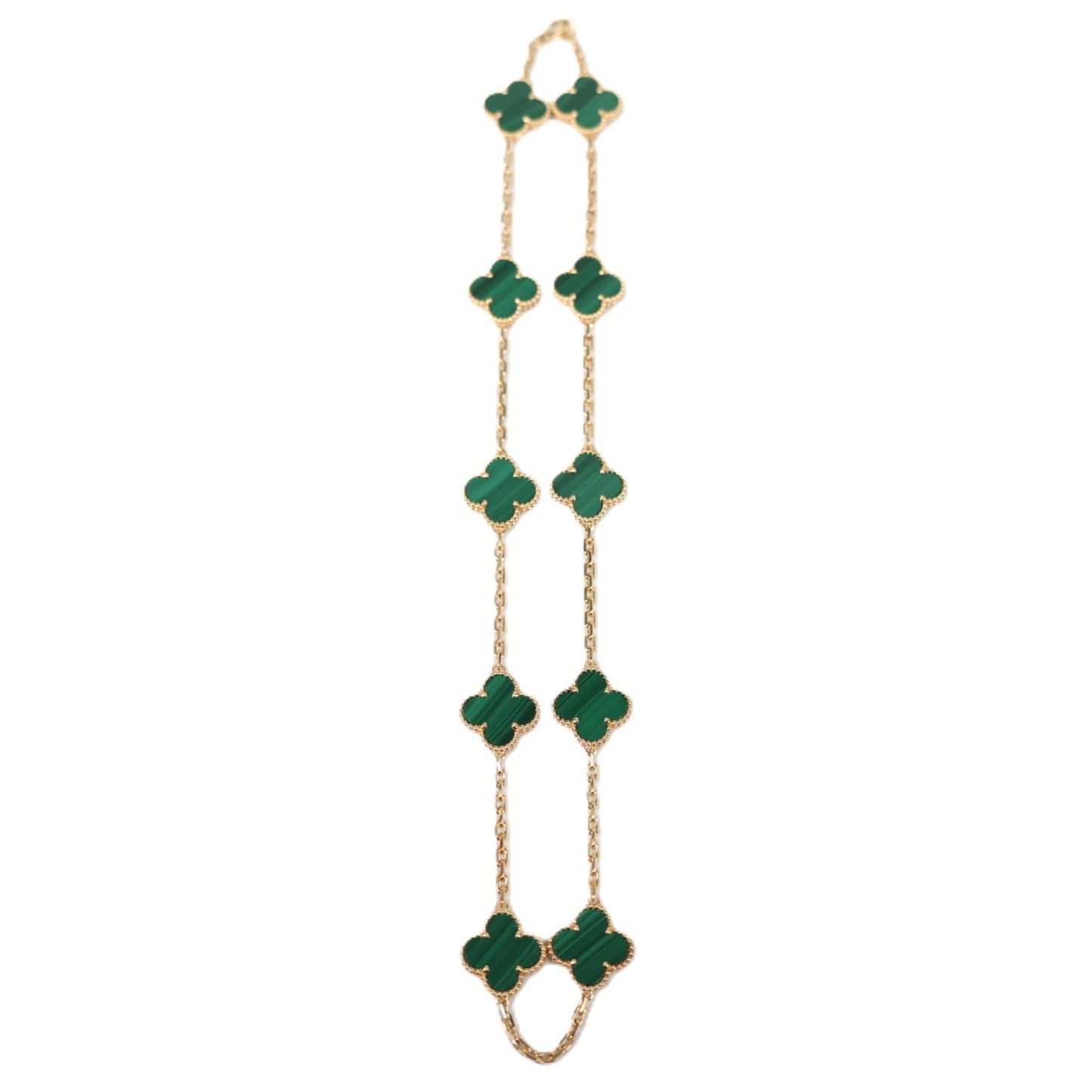 Van Cleef & Arpels VCARO3QJ00 Vintage Alhambra 10-Motifs Necklace