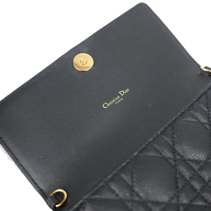 DIOR S5134UWHC DIOR CARO WALLET ON CHAIN