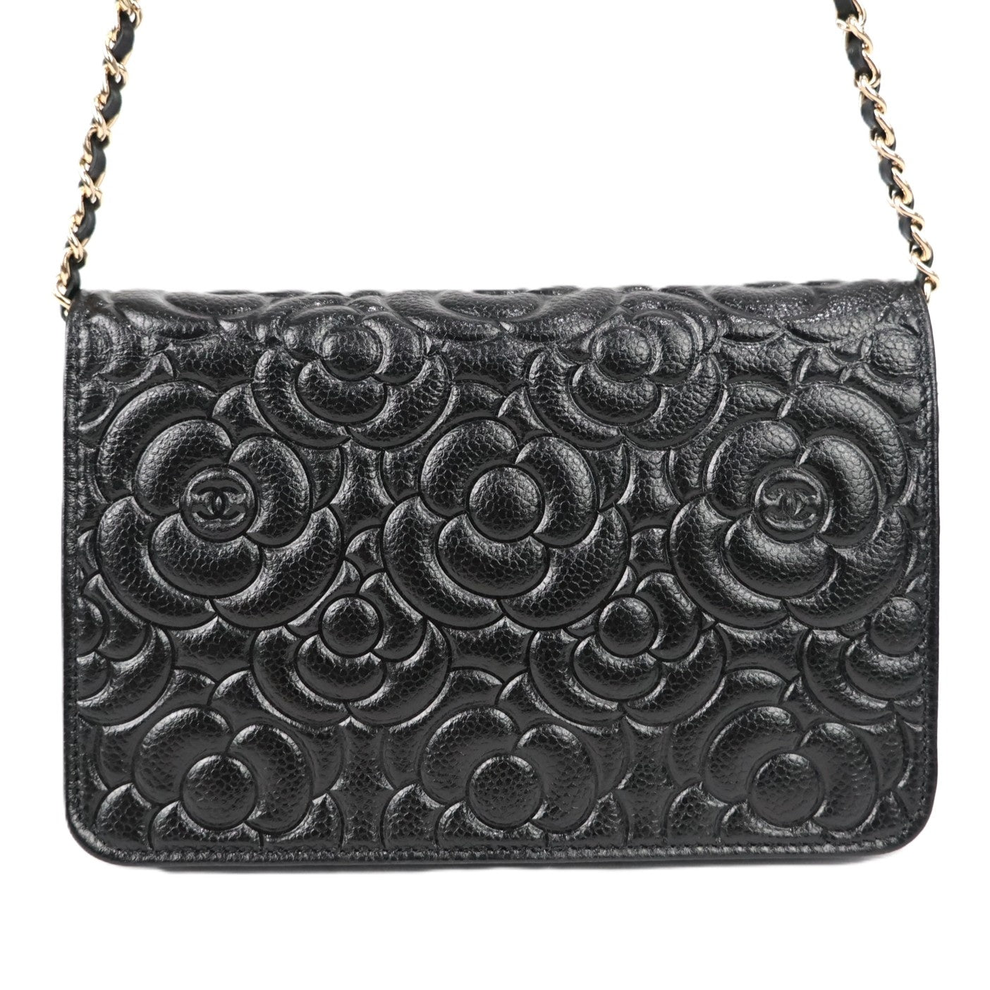 CHANEL 82336 CAMELLIA WALLET ON CHAIN