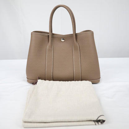 HERMES 051568CK GARDEN PARTY 30 TOTE BAG