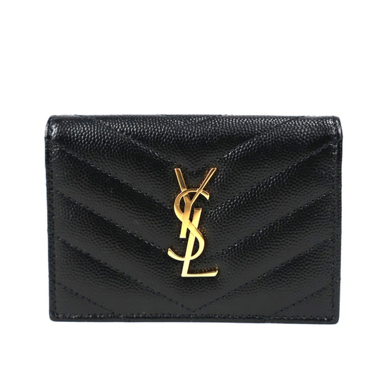 SAINT LAURENT 596323 BOWA1 CASSANDRE CARD HOLDER