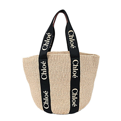 CHLOE CHC21US380 E65 WOODY LARGE BASKET BAG