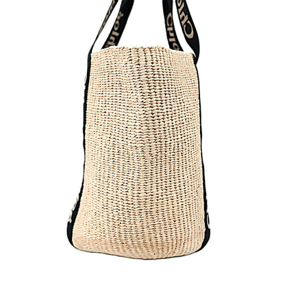 CHLOE CHC21US380 E65 WOODY LARGE BASKET BAG