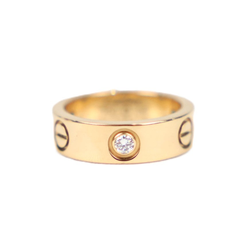 Cartier B4032449 Love Classic Model 3-Diamonds #49 Ring