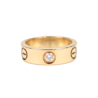 Cartier B4032449 Love Classic Model 3-Diamonds #49 Ring