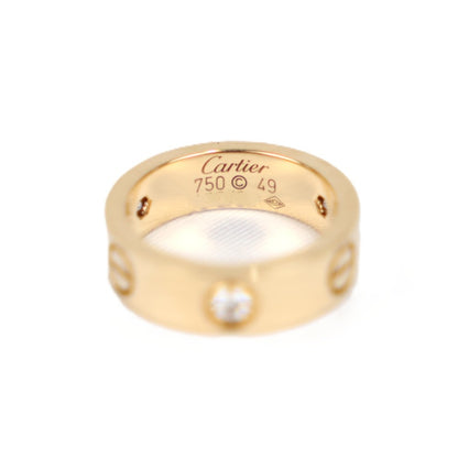 Cartier B4032449 Love Classic Model 3-Diamonds #49 Ring