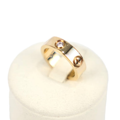 Cartier B4032449 Love Classic Model 3-Diamonds #49 Ring