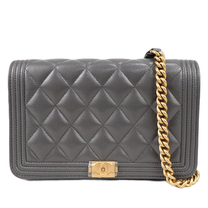 CHANEL AP1117 BOY CHANEL WALLET ON CHAIN