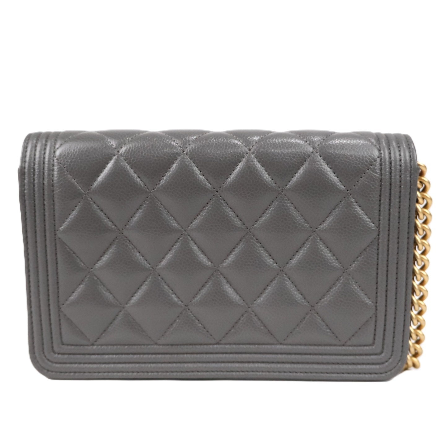 CHANEL AP1117 BOY CHANEL WALLET ON CHAIN