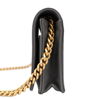 CHANEL AP1117 BOY CHANEL WALLET ON CHAIN