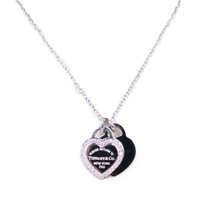 TIFFANY & Co. Return to Tiffany Double Heart Tag Mini Necklace