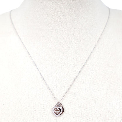TIFFANY & Co. Return to Tiffany Double Heart Tag Mini Necklace