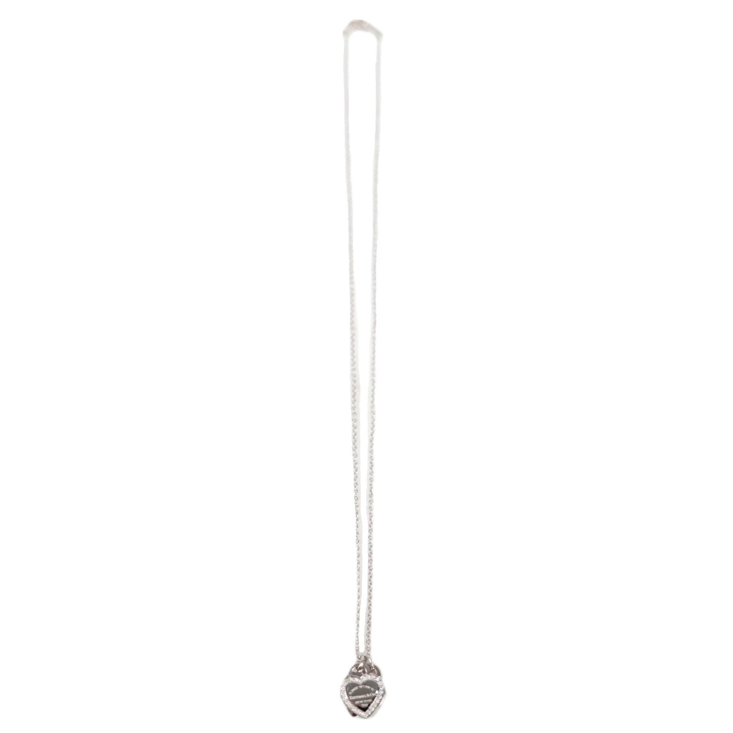TIFFANY & Co. Return to Tiffany Double Heart Tag Mini Necklace